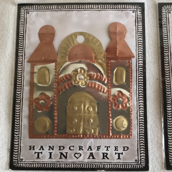 Oaxaca Christmas Ornament Handcrafted tin art  4.5” height 3.5” wide - Picture 3 of 6